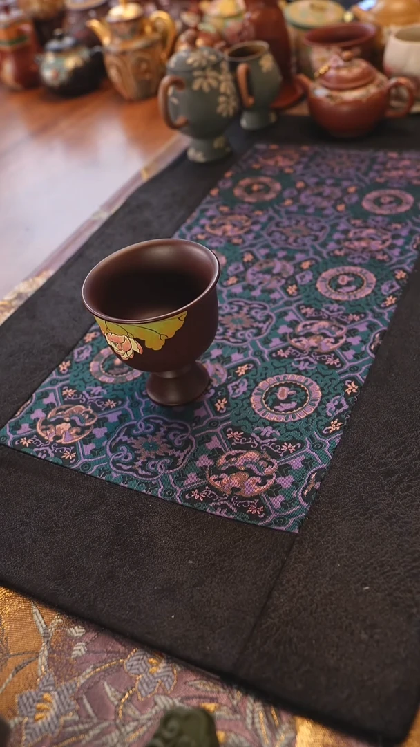 茶壶紫砂紫泥荷花杯