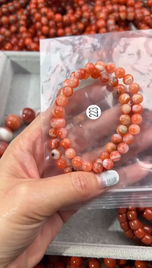 未镶嵌手串南红玛瑙7+