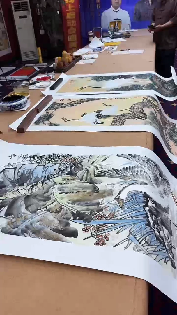 国画李春现三尺花鸟