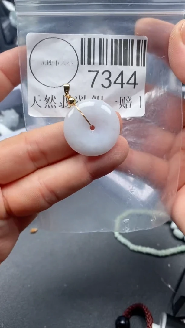 吊坠(不含链)未镶嵌翡翠7344