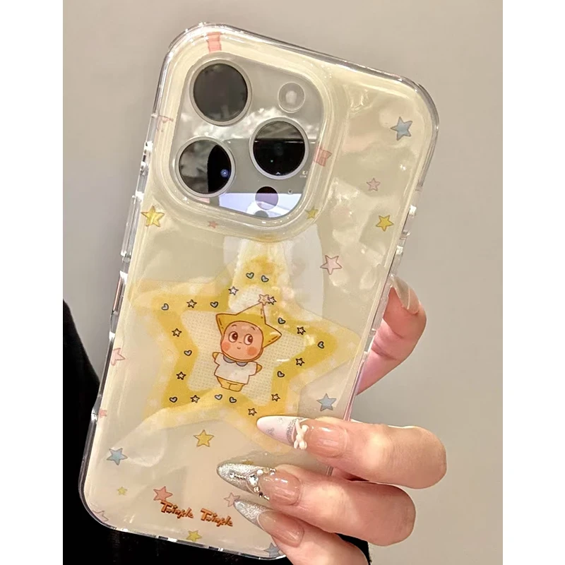 战立星星人适用于苹果17promax手机壳VIVO华为荣耀OPPO小米15一加