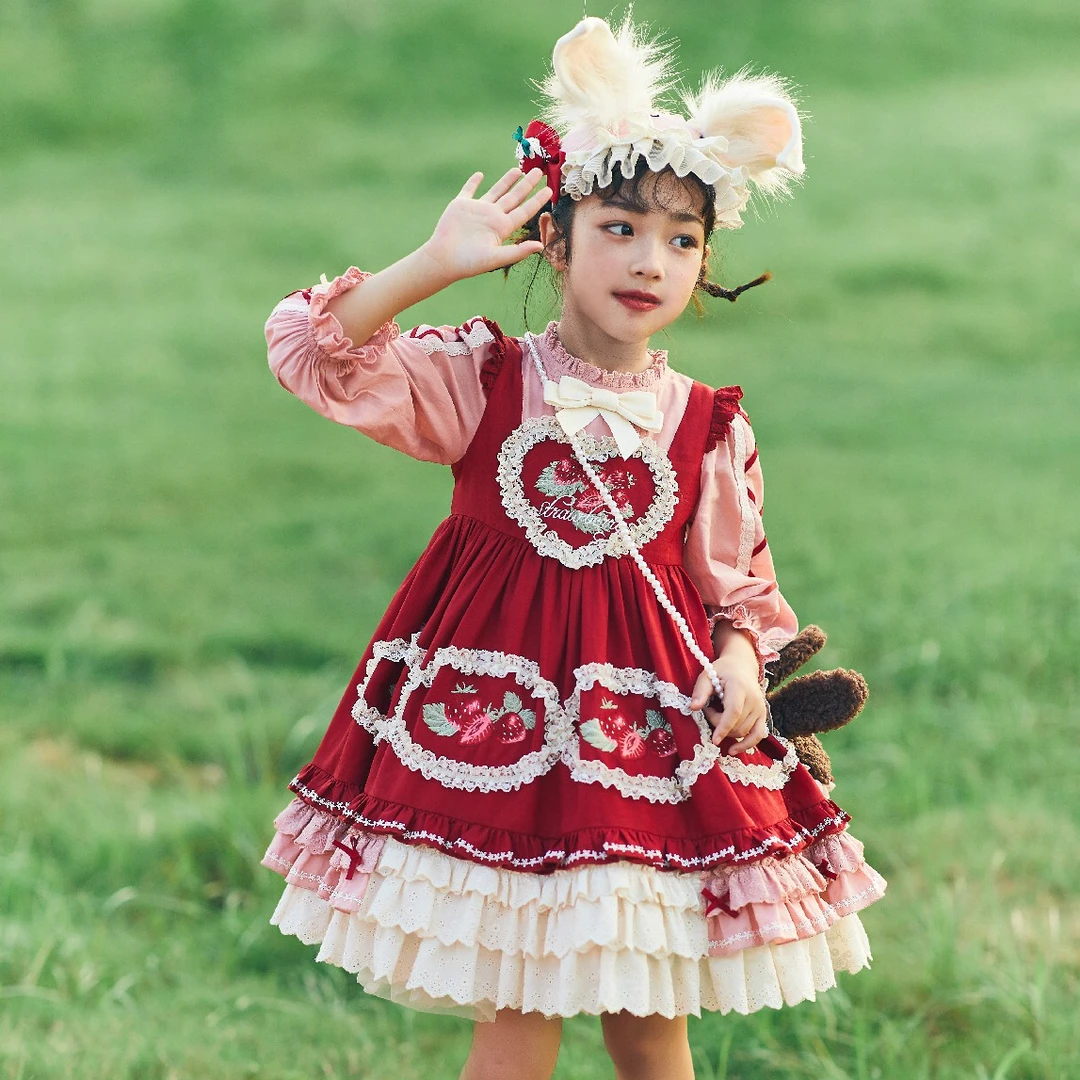 仲夏物语童装Lolita·甜蜜莓果长袖OP