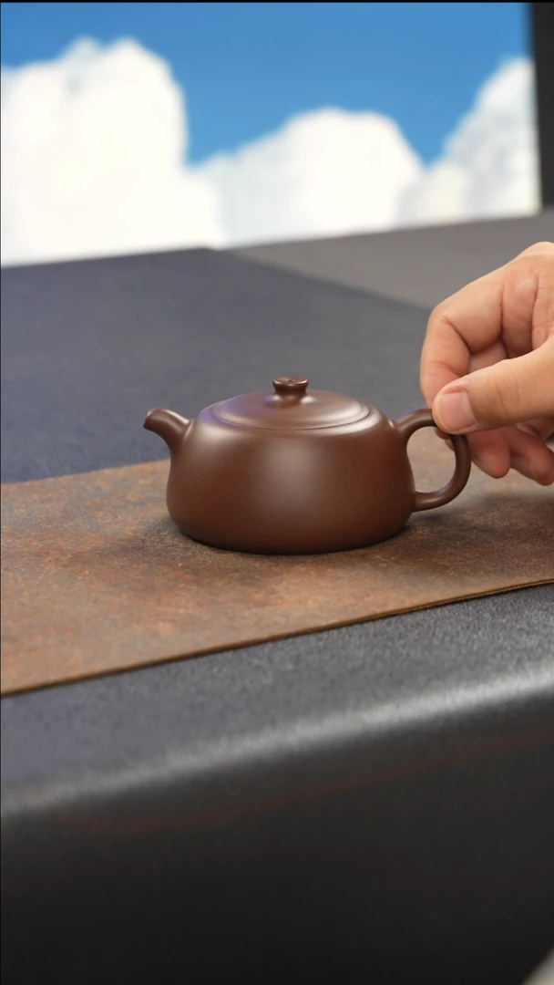 茶壶紫砂井栏 紫泥