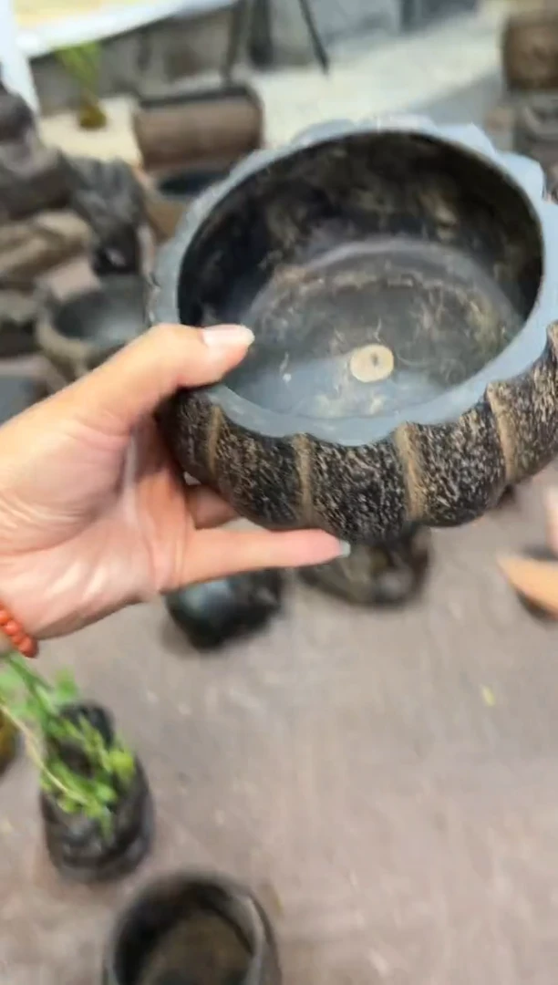 陶土【火山泥】南瓜盆