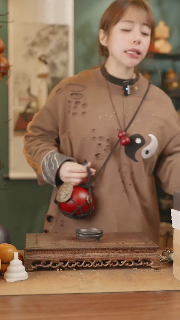 【闪购商品】290号精品天然大漆工艺防渗内胆酒葫芦~