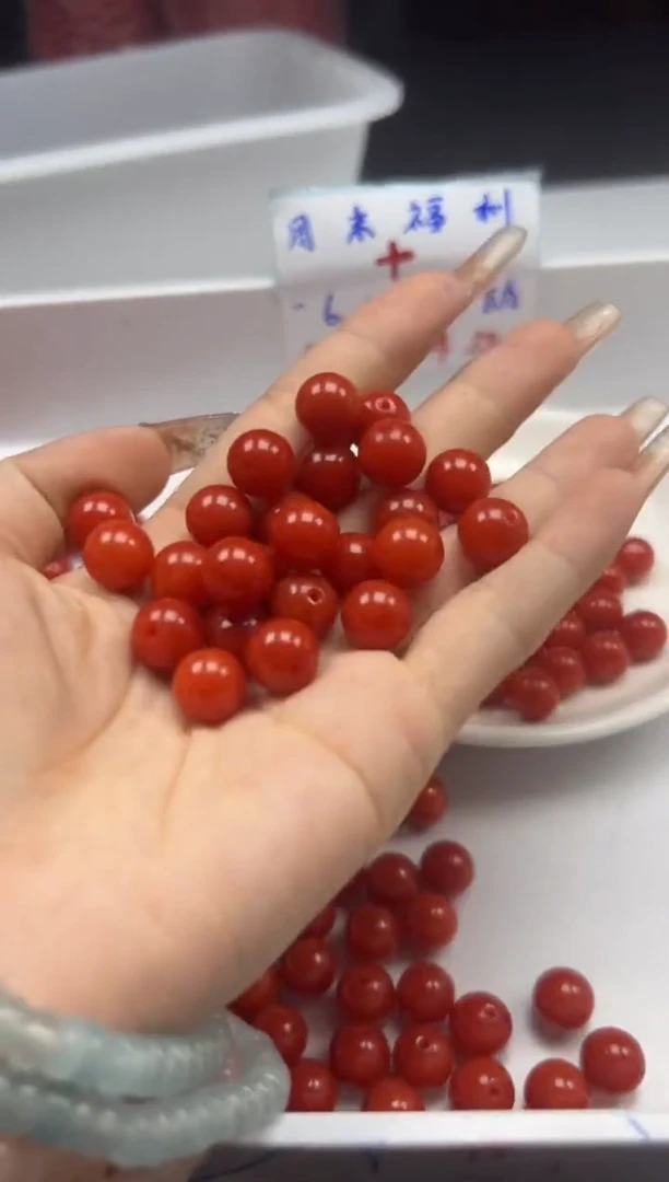 南红玛瑙未镶嵌颈饰w2186满肉南红10mm*30颗