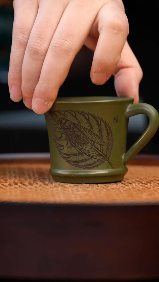 茶杯紫砂宜兴原矿全手紫砂杯
