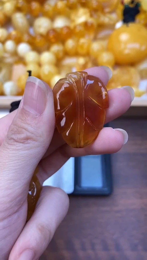 裸石琥珀未镶嵌天然琥珀蜜蜡
