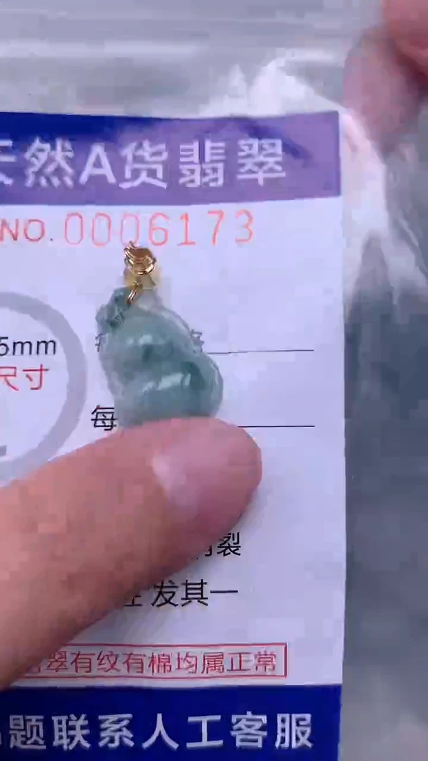 翡翠未镶嵌吊坠(不含链)1