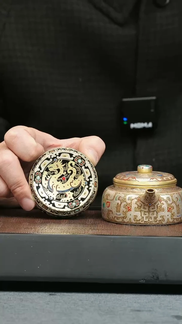 【闪购商品】紫砂茶壶五堂 东皇钟120cc-东钟+神兽盖置