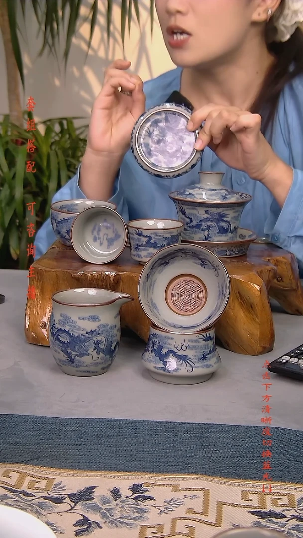简装家用款7件套 老陶泥开片纹陶瓷茶具