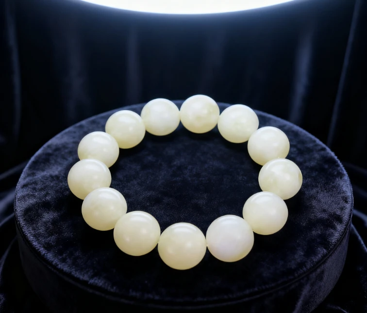 【龍帝专属】辽玉龙冰纹双生玉料卡16精美手串（多样性发货一个）A55