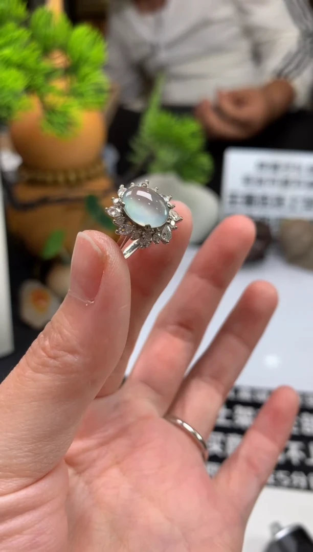 未镶嵌戒指翡翠梁**?---106330
