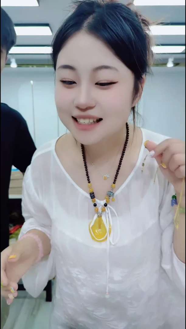 玛瑙/玉髓颈饰合金1857黄项链