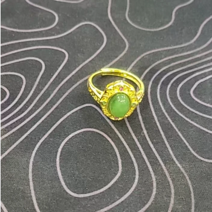 和田玉戒指男女同款-11号盒