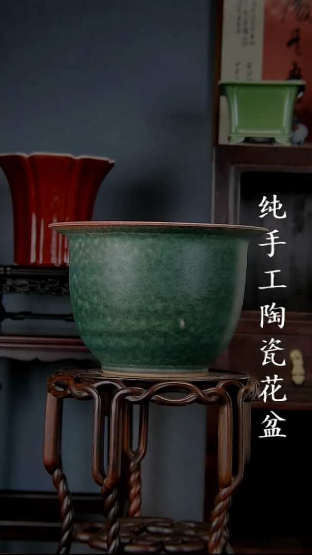 景德镇陶瓷手工花盆