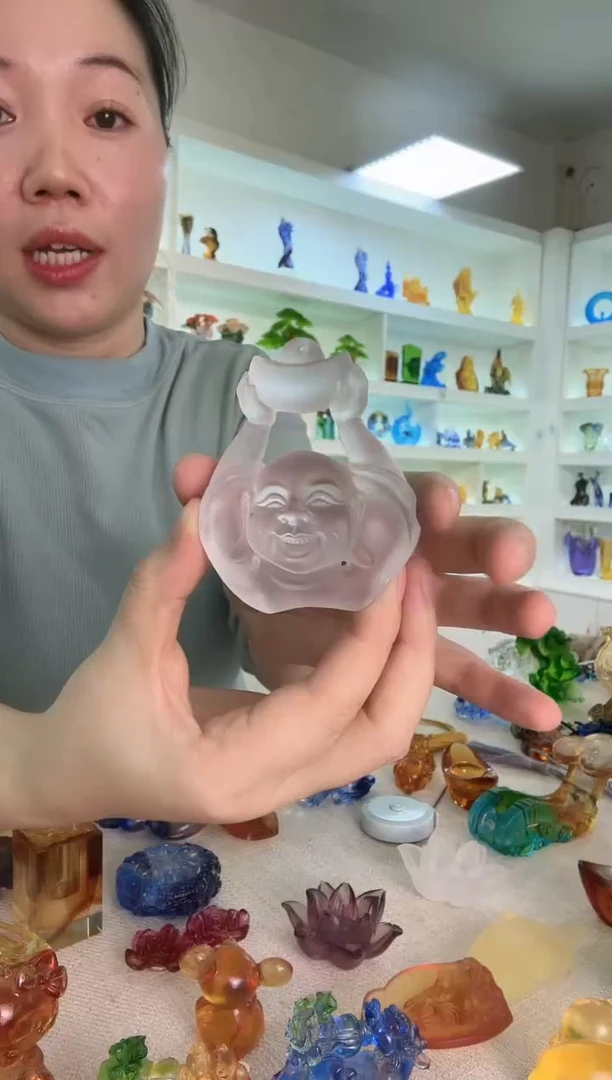 手工艺品琉璃一对
