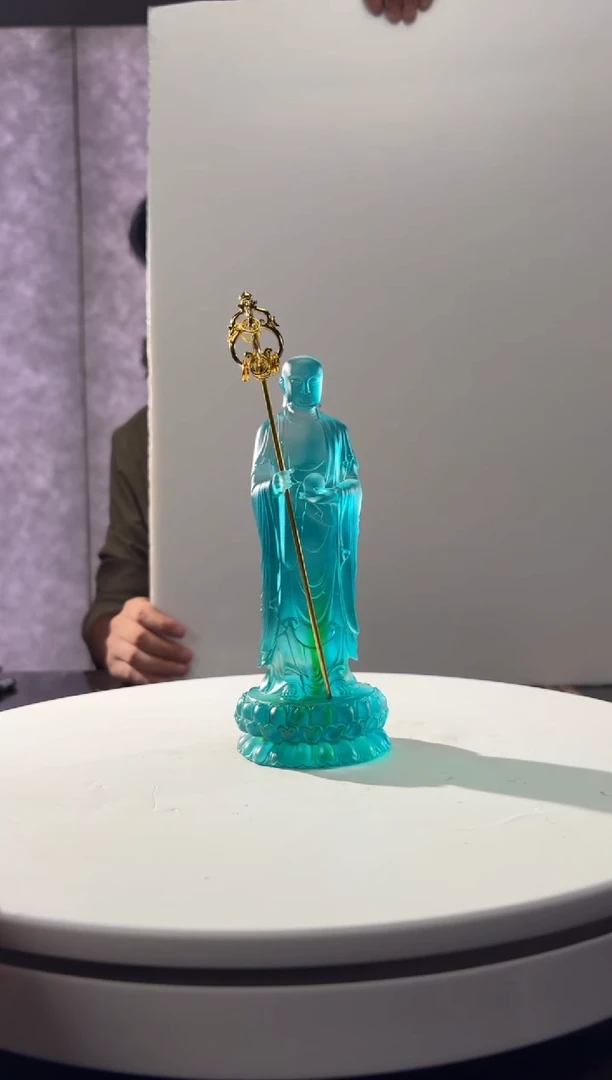 摆件天青色地藏菩萨