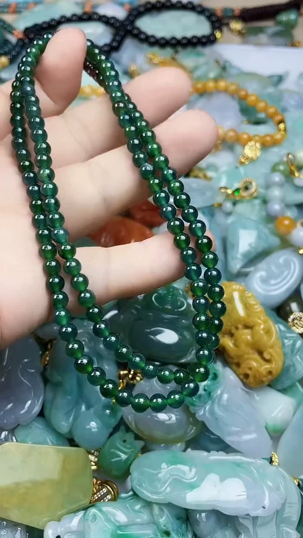 未镶嵌挂件翡翠珠链