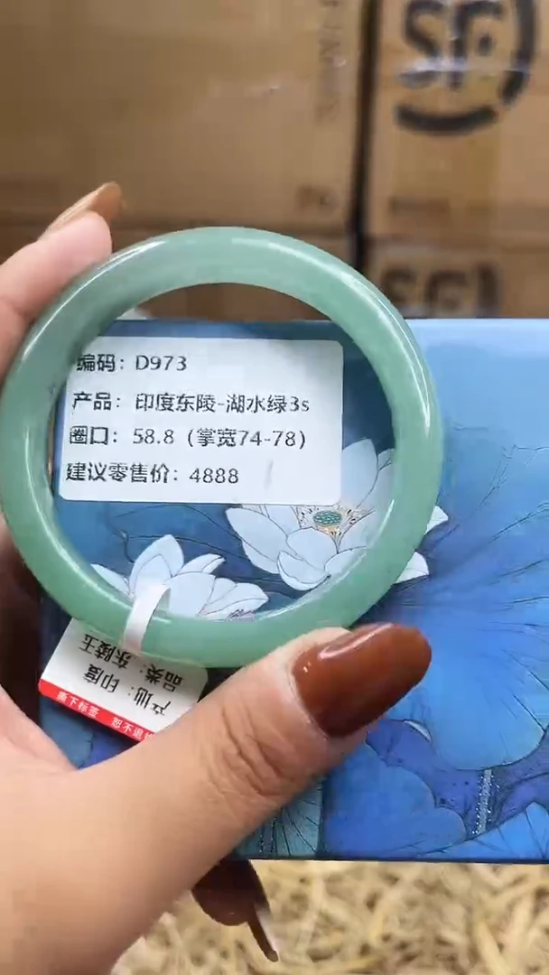 未镶嵌手镯石英质玉d973-圈口58.8