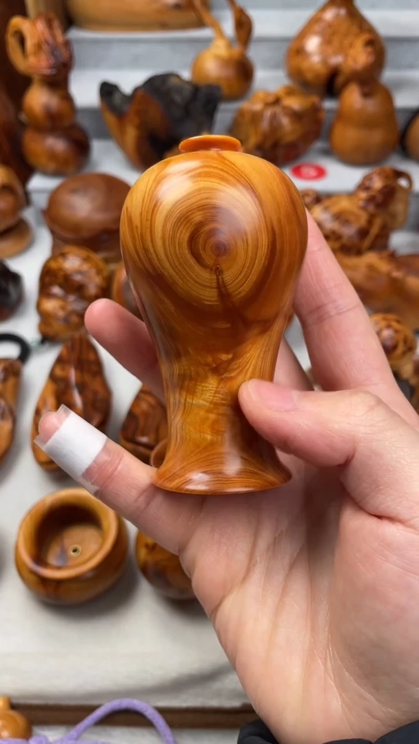 木太行崖柏陈化精品花瓶 把件/雕刻件-鉴赏期48小时