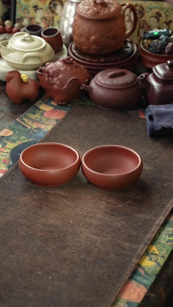 红皮龙光素普洱杯对杯