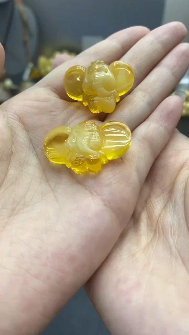 琥珀未镶嵌珠宝奇石175多样性发其一默认有瑕