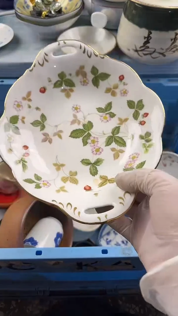 瓷片英歌瓷器满28包邮