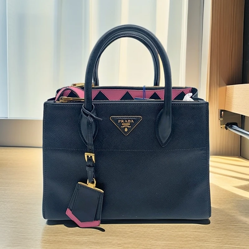 95新 Prada/普拉达 小号黑色杀手包952 1520