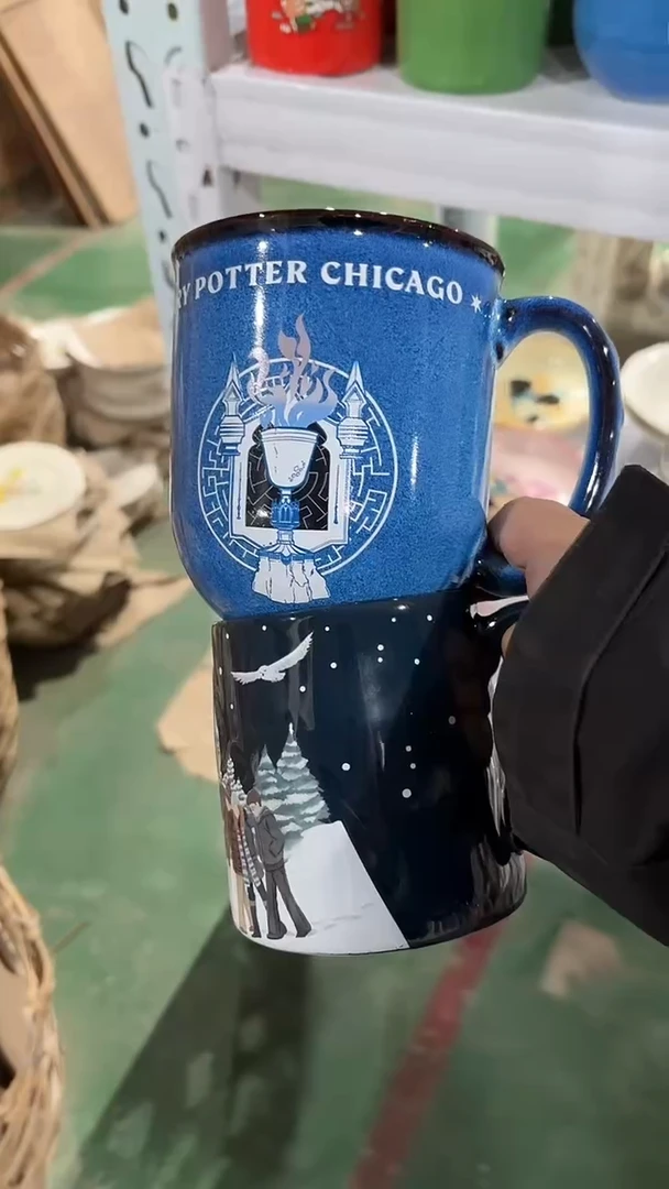 陶瓷手柄款家湖高温陶瓷杯 微瑕