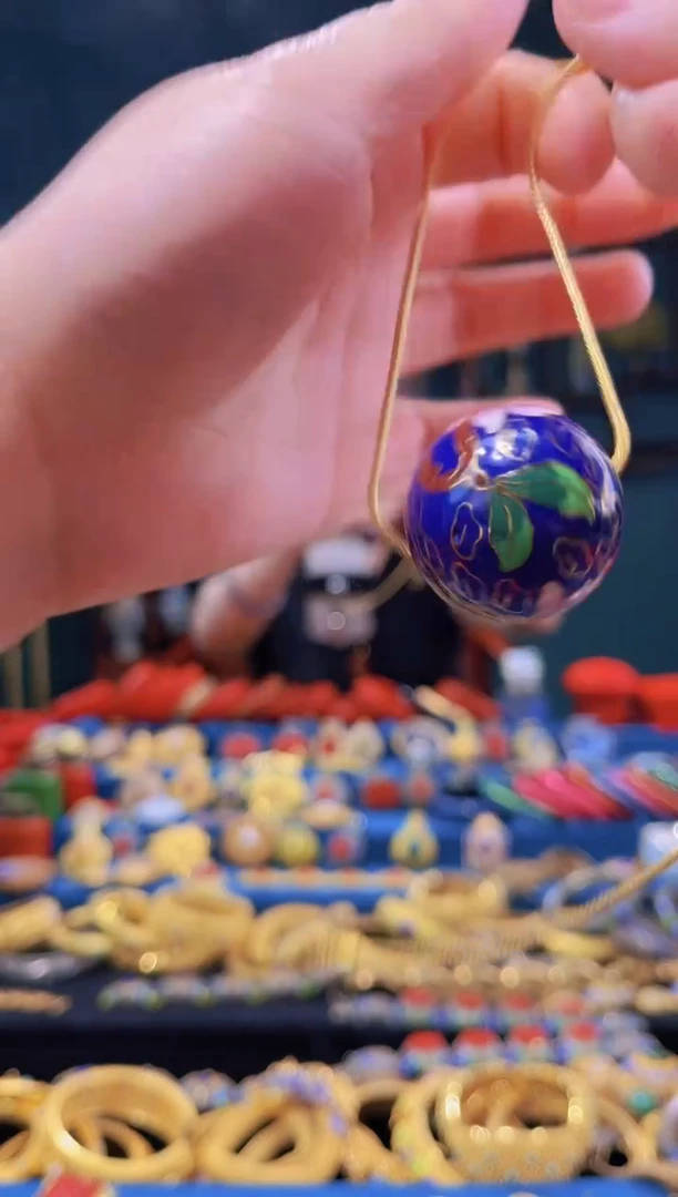 【闪购商品】景泰蓝3.0大珠链子宝蓝色