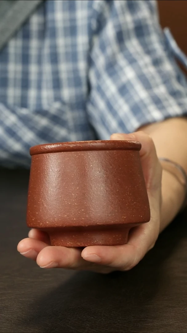 茶杯紫砂红降坡 主人杯 150cc