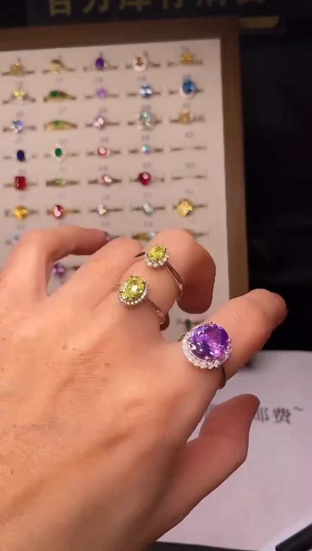 10克拉蓝宝石（处理）浮**夢欧美风戒指