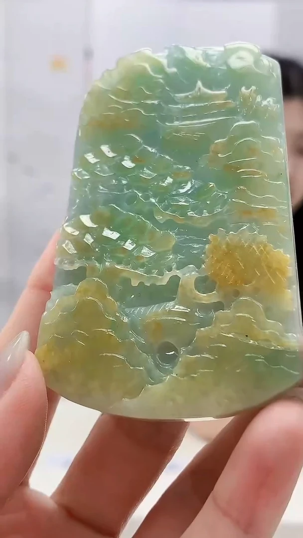 定制翡翠未镶嵌0405lr-毛货挂件79