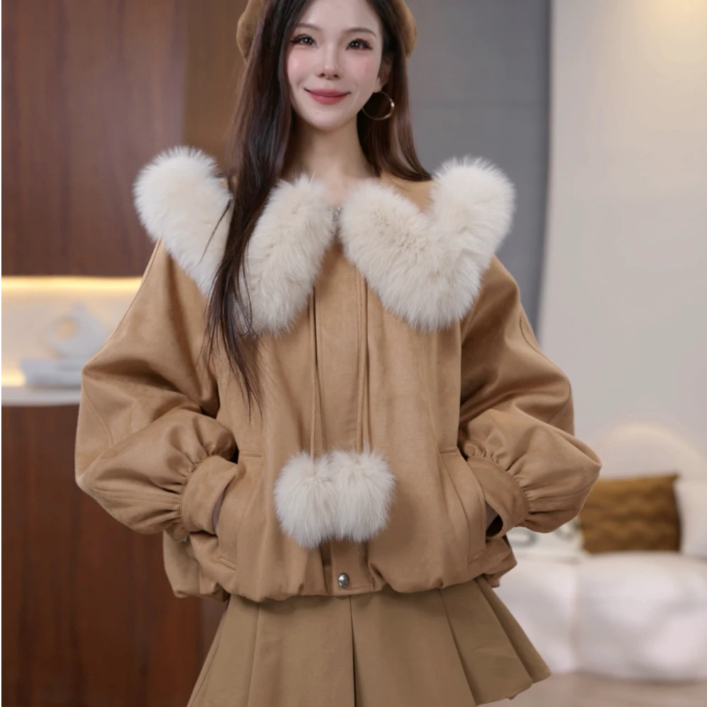 2025常规款宽松型冬季加厚毛毛外套网红-测0102-1-珊珊