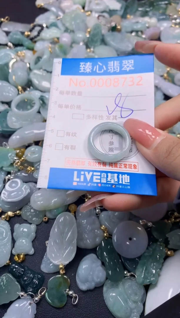 翡翠未镶嵌颈饰8732