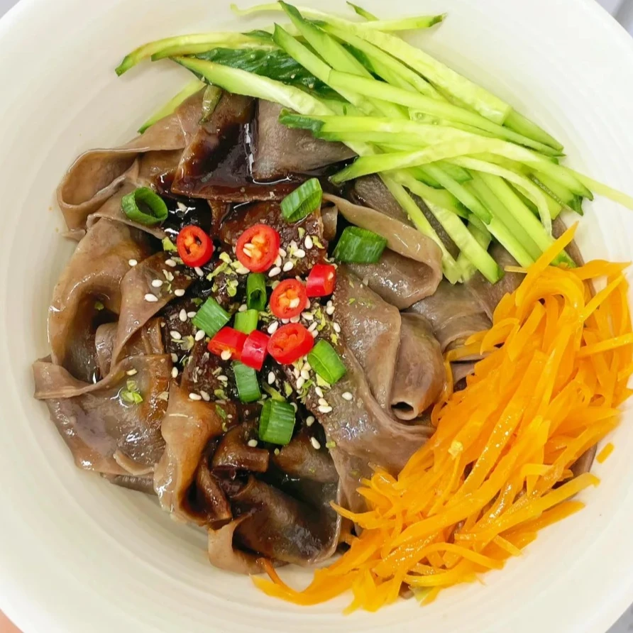 轻断食减脂餐】正宗0脂荞麦面皮轻食麻酱面皮速食粗粮宿舍免煮批发