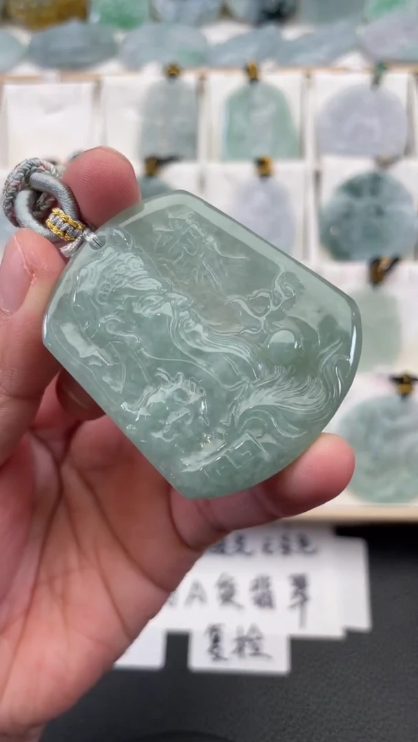 颈饰未镶嵌翡翠天然缅甸翡翠A货56