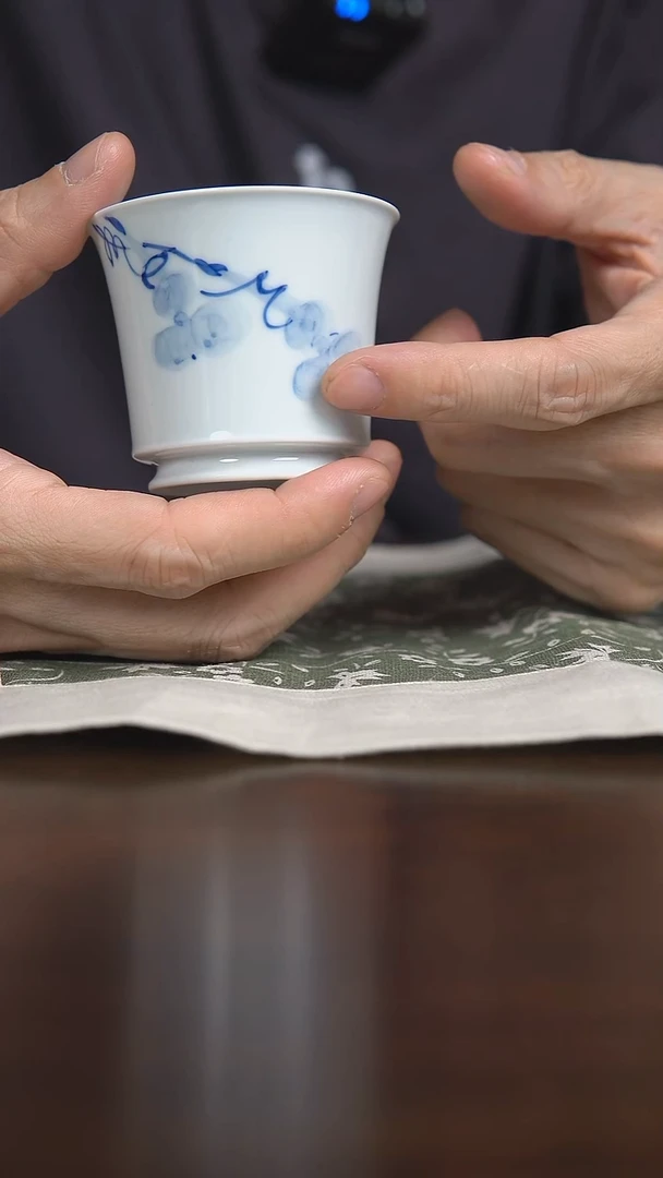 写意青花马蹄杯/葫芦80cc