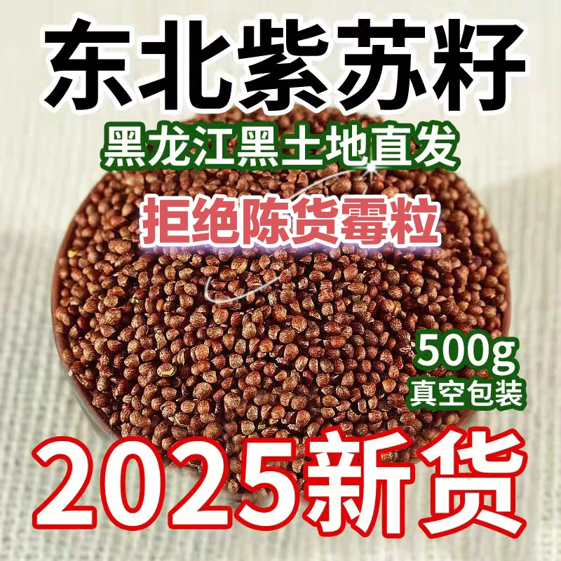 水洗紫苏籽精选紫苏子大颗粒无杂质紫苏油原料烧烤烤肉调料零添加