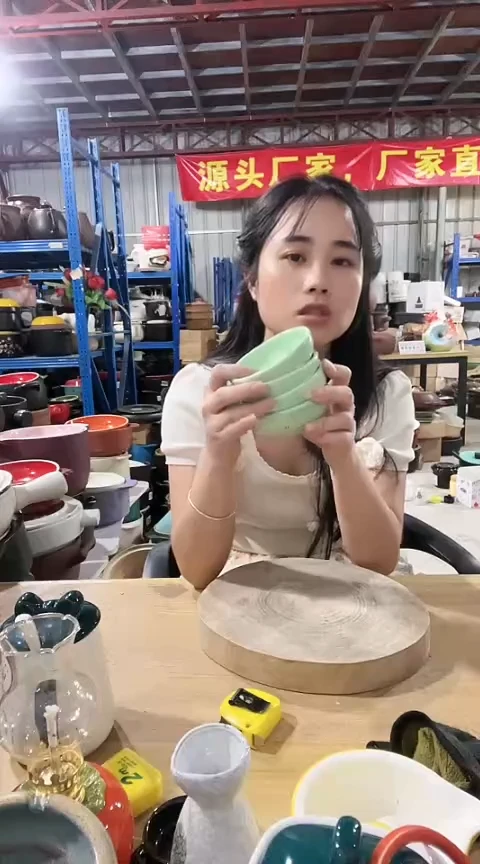 瑕疵绿色碟4个不可明火