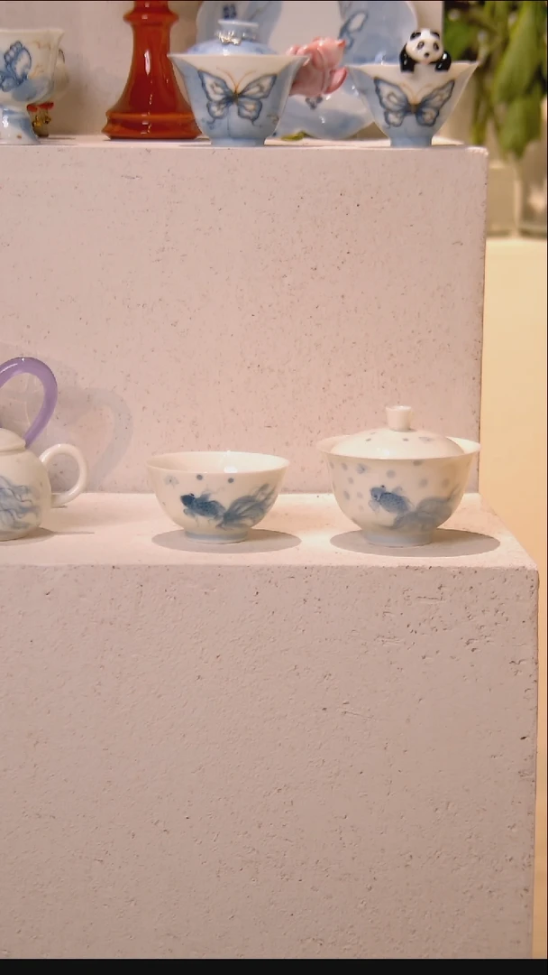 盖碗+茶杯 哈哈哈啊哈