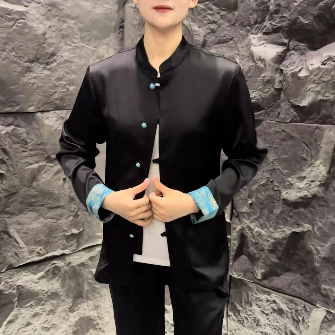 【济晨达人男装专属】88 25260男士新款时尚休闲唐装衬衫