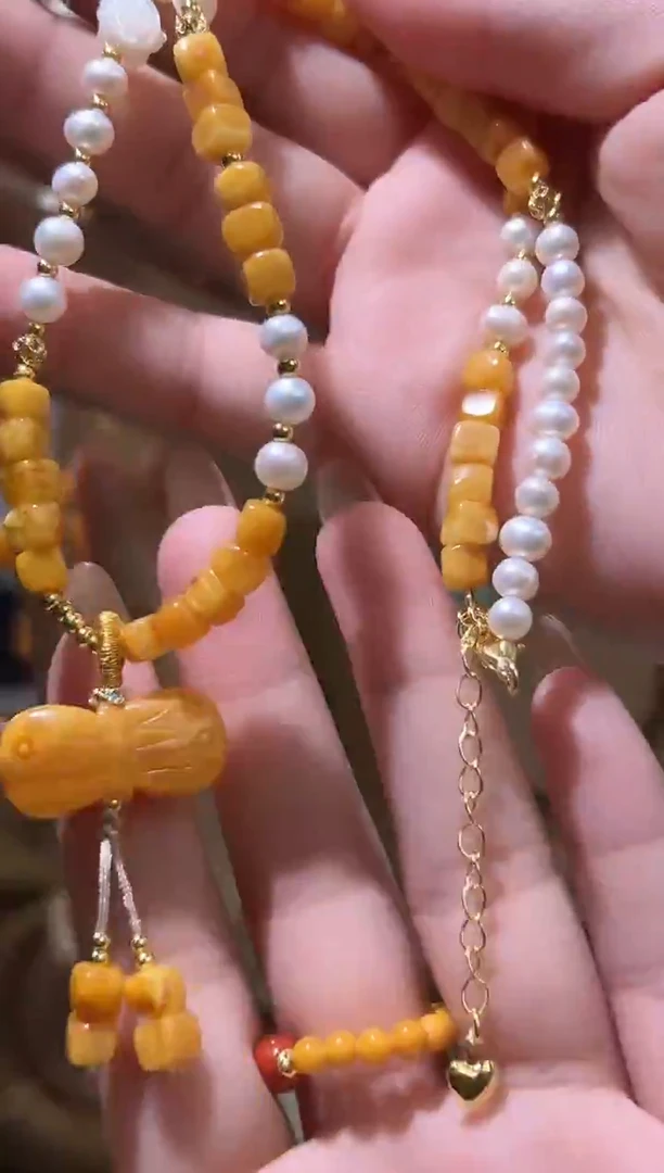 裸石琥珀未镶嵌天然琥珀蜜蜡锁骨吊坠多样性发一条