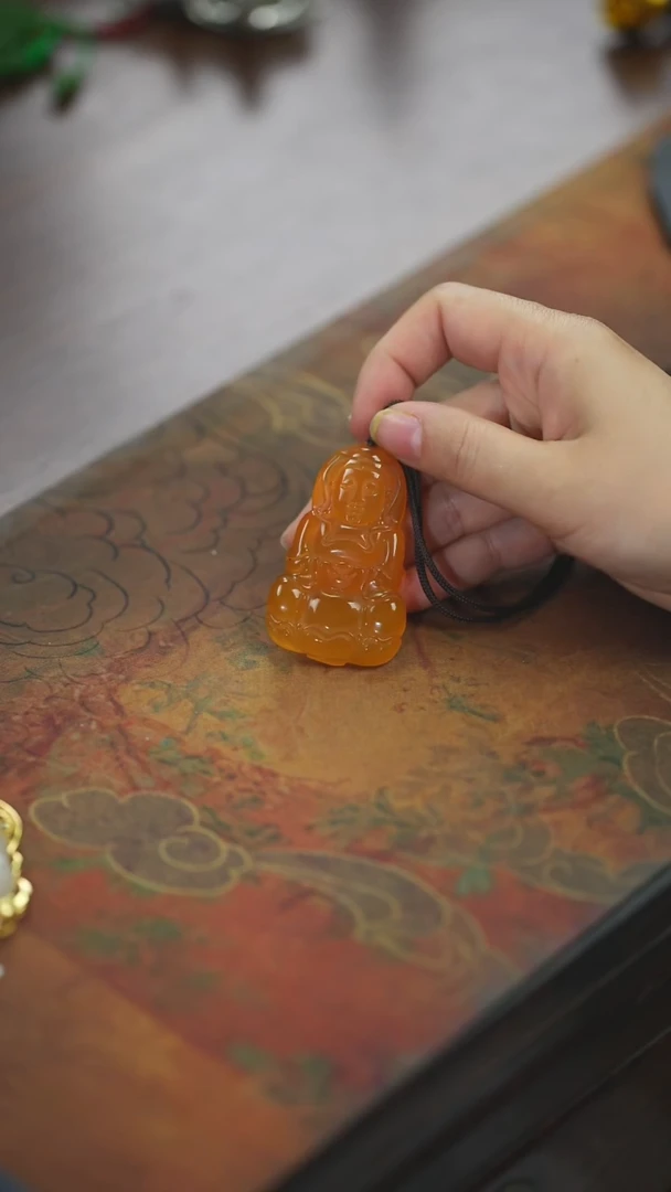 【闪购商品】玛瑙/玉髓项链未镶嵌玉髓观音