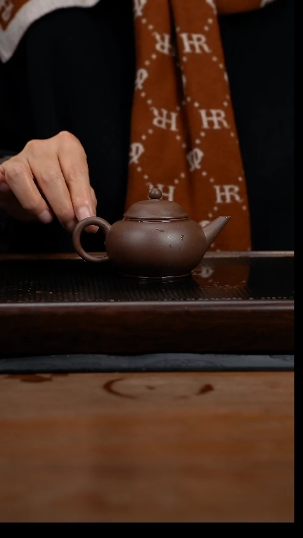 茶壶紫砂160cc黄龙山原矿紫泥超薄胎水平5