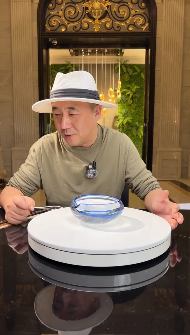 【闪购商品】摆件AJ01007蓝色小烟灰缸