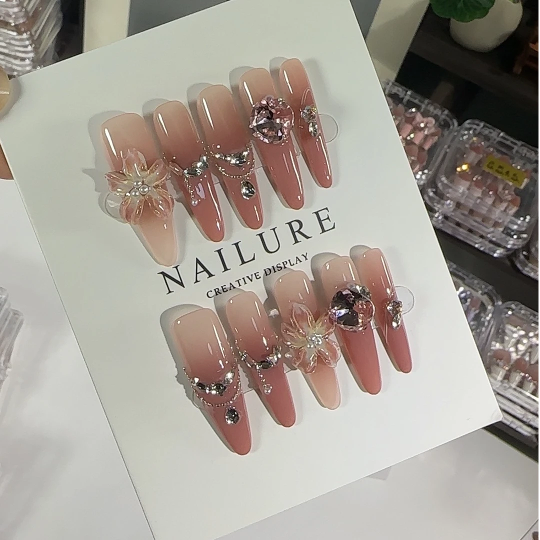 【花好悦圆】手工穿戴甲 手工雕花款