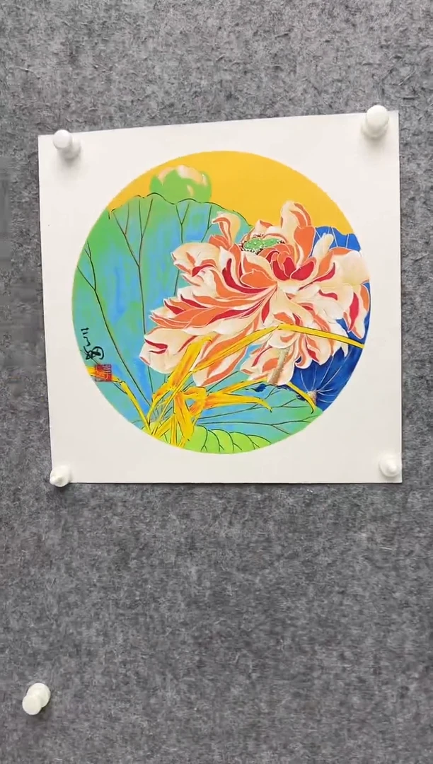国画李纲-2平尺-国画作品