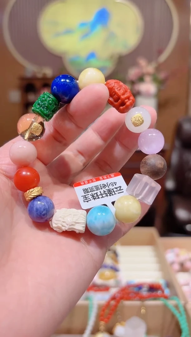 【闪购商品】南红玛瑙手链未镶嵌多宝手串